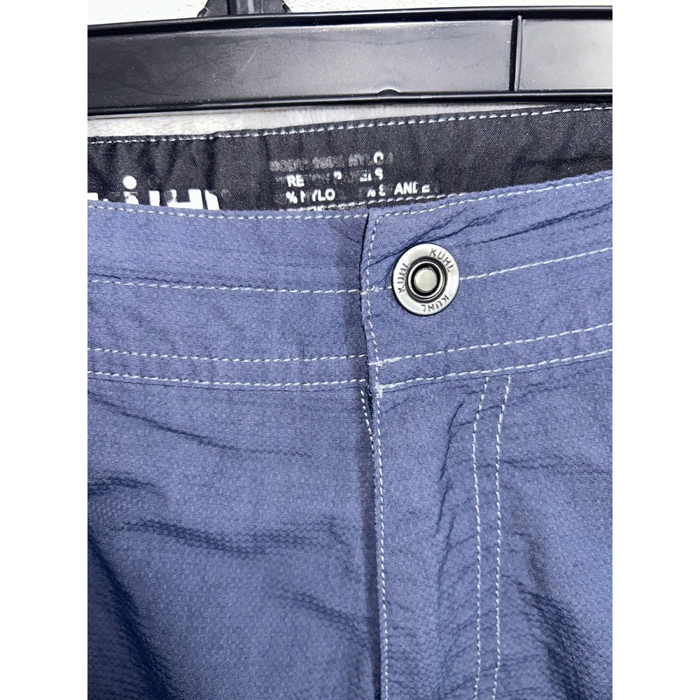 Kuhl Mutiny River Shorts 36 Navy Hybrid Hiking Outdoor Utility Trail Performance - Picture 5 of 9